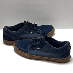 Vans Chukka Low Denim Skater Shoes Men’s Sz 13 Blue‎ Suede Classic Retro Sporty